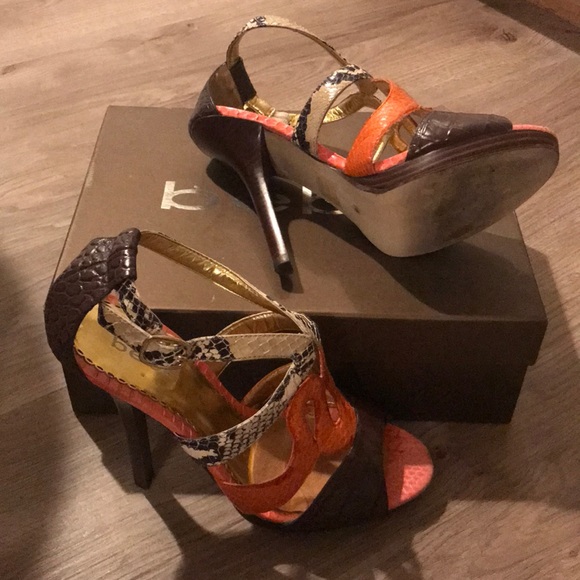 Bebe multi-print heel sandals - Picture 5 of 7
